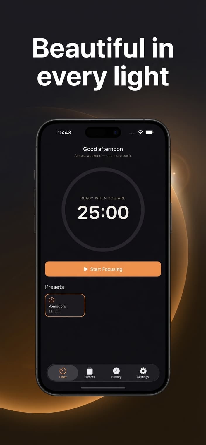Beautiful in every light — Dark mode